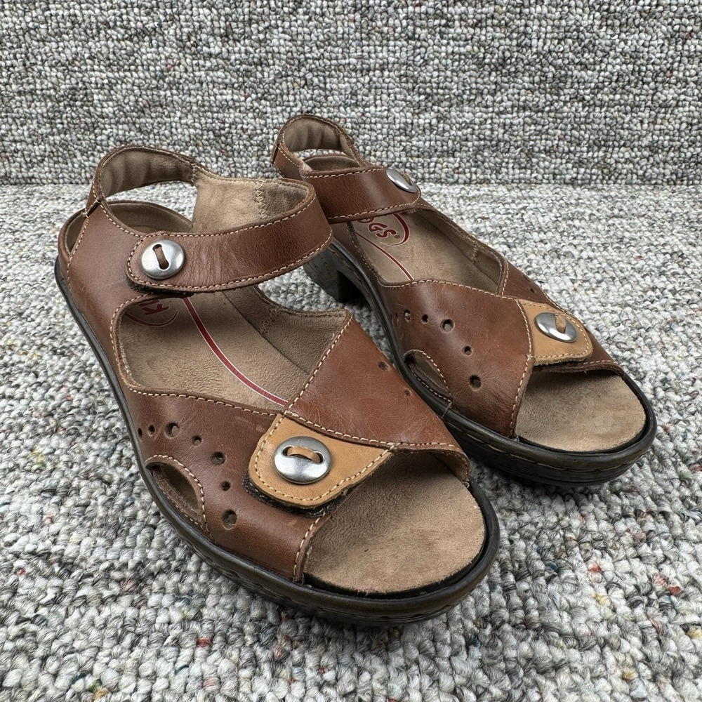 KLOGS Sandals Womens Size 8.5 M Shoes Heels Leather Comfort Strap Open Toe